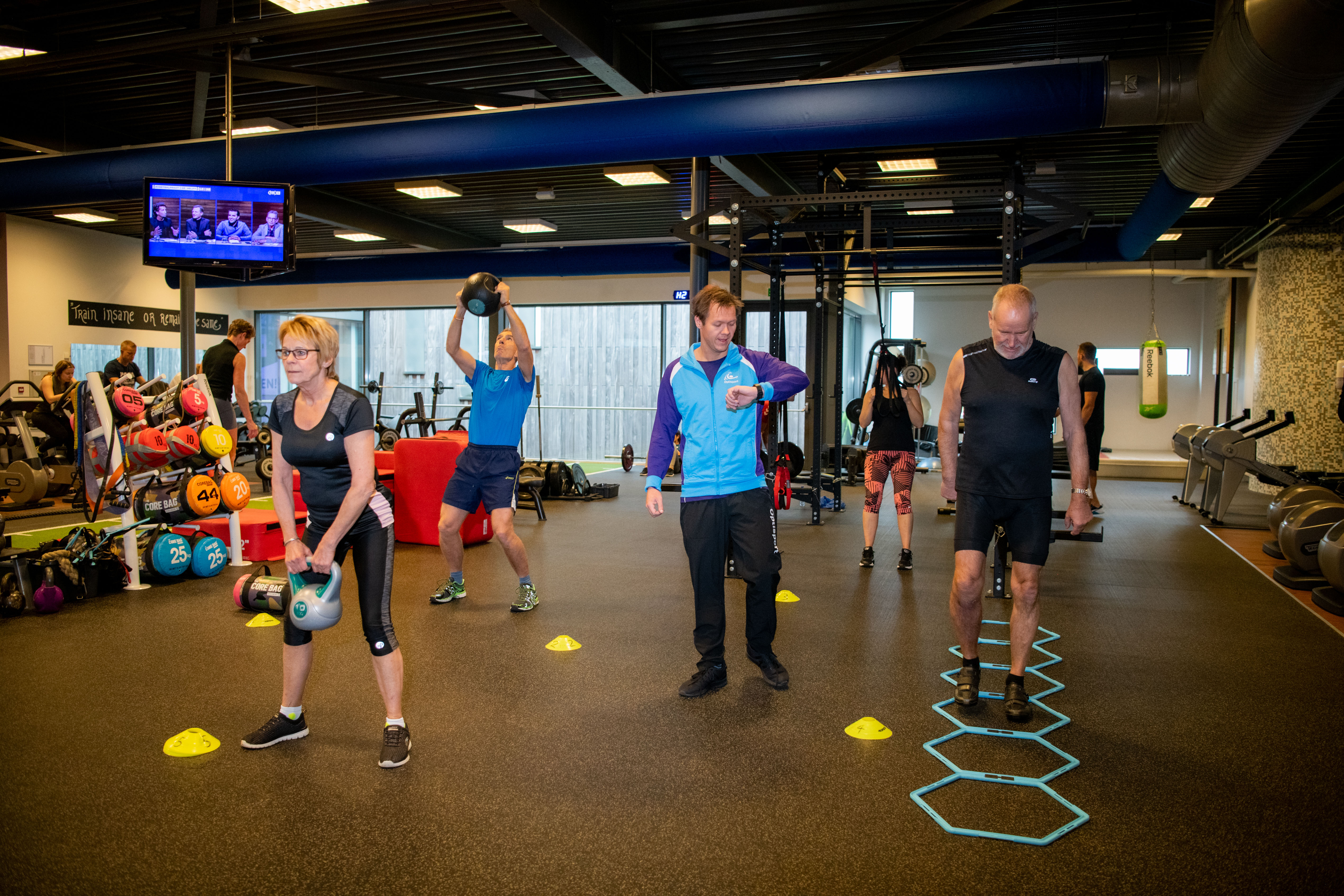 Tijdens Circuittraining doet ieder een verschillende oefening