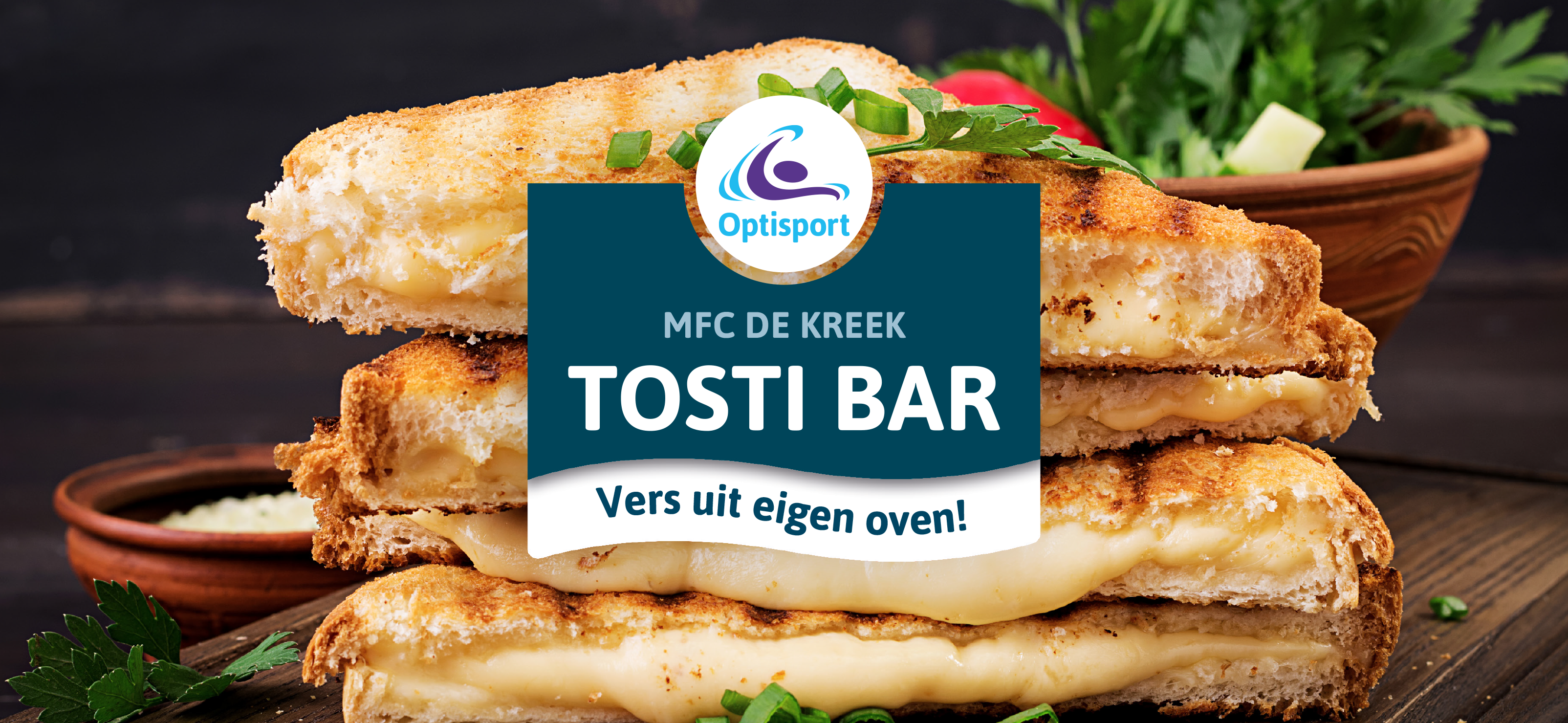 Nieuw bij MFC De Kreek, de tosti bar!