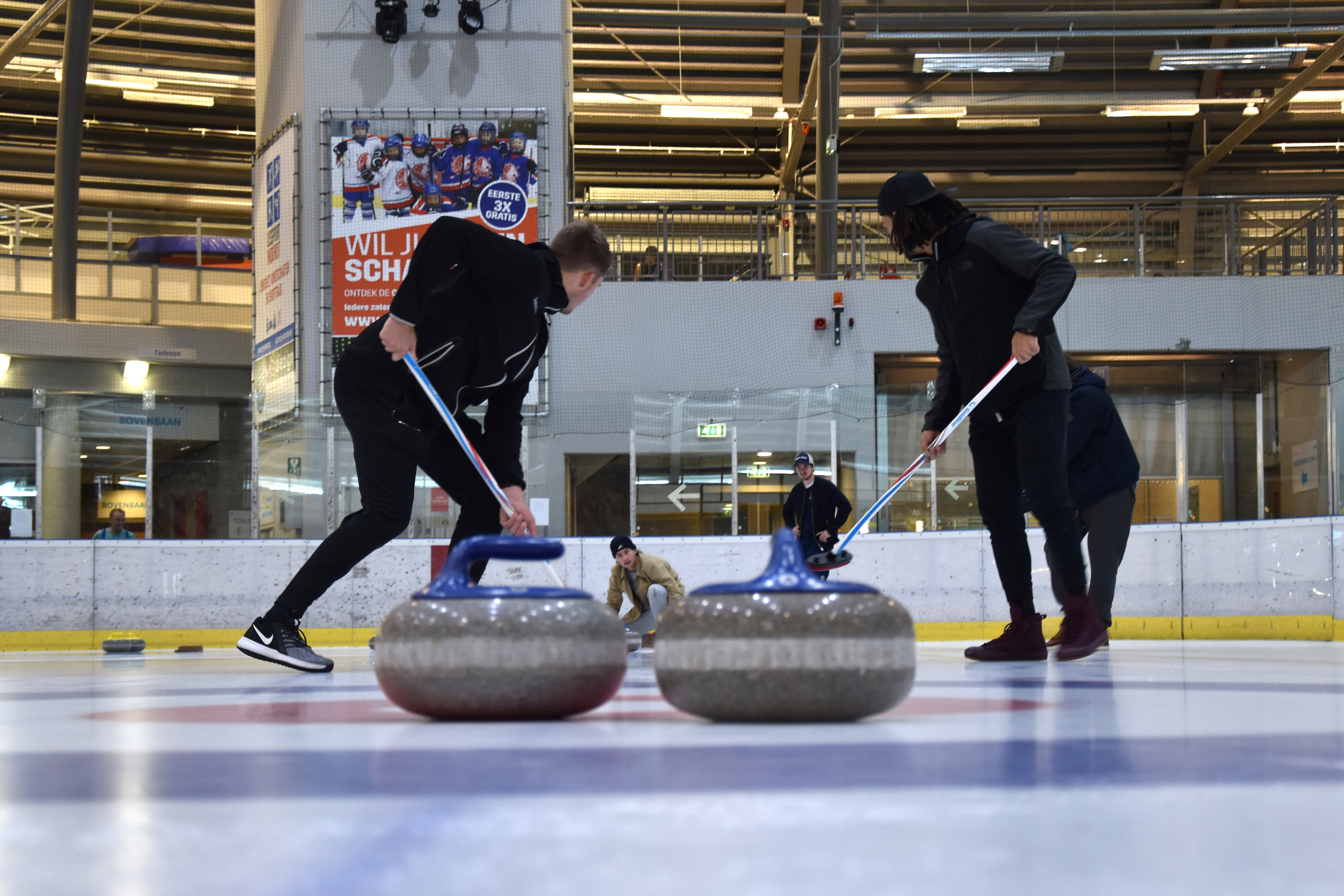 Bedrijfsuitje curling