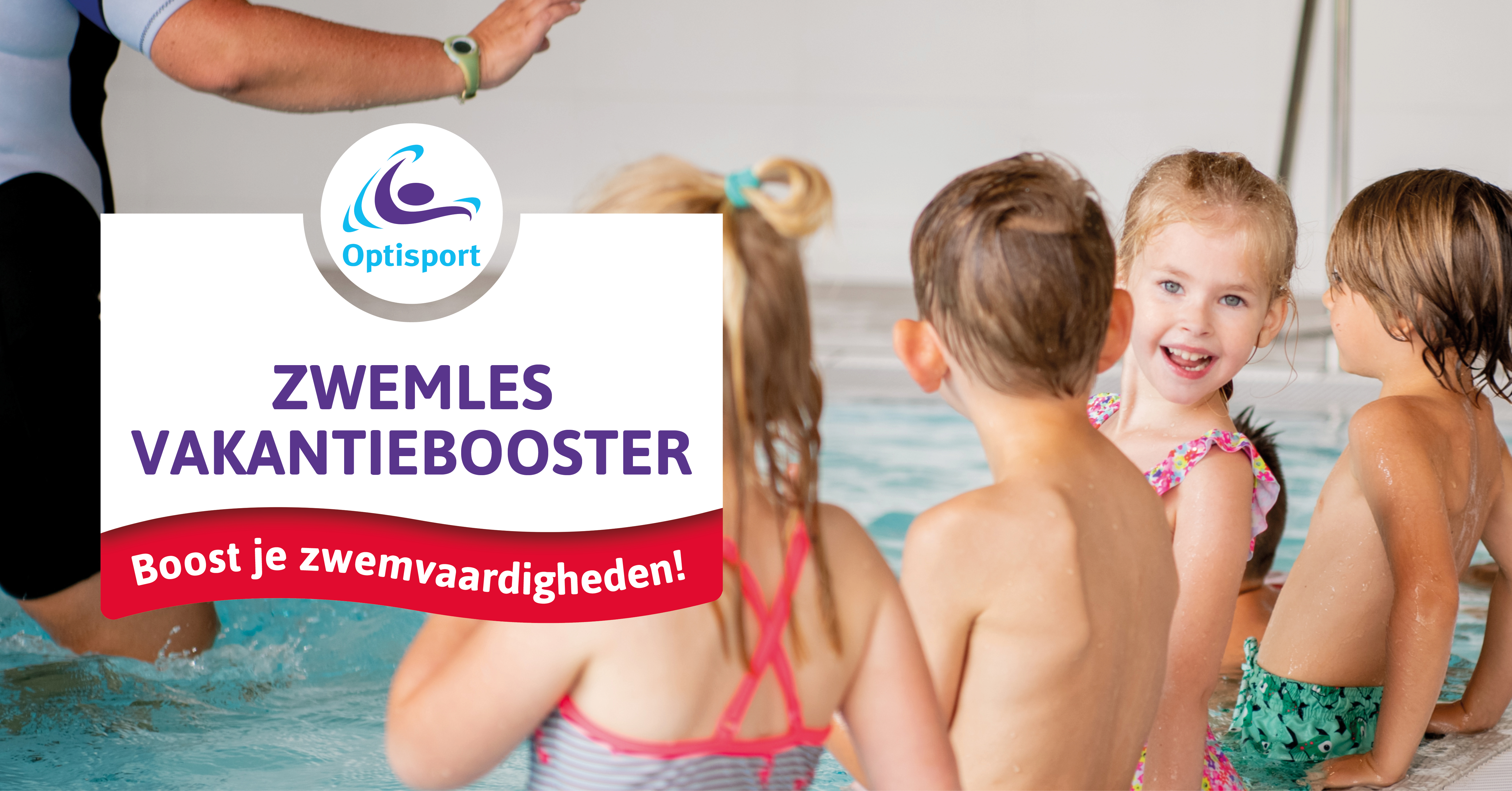 Boosterzwemmen in de meivakantie.