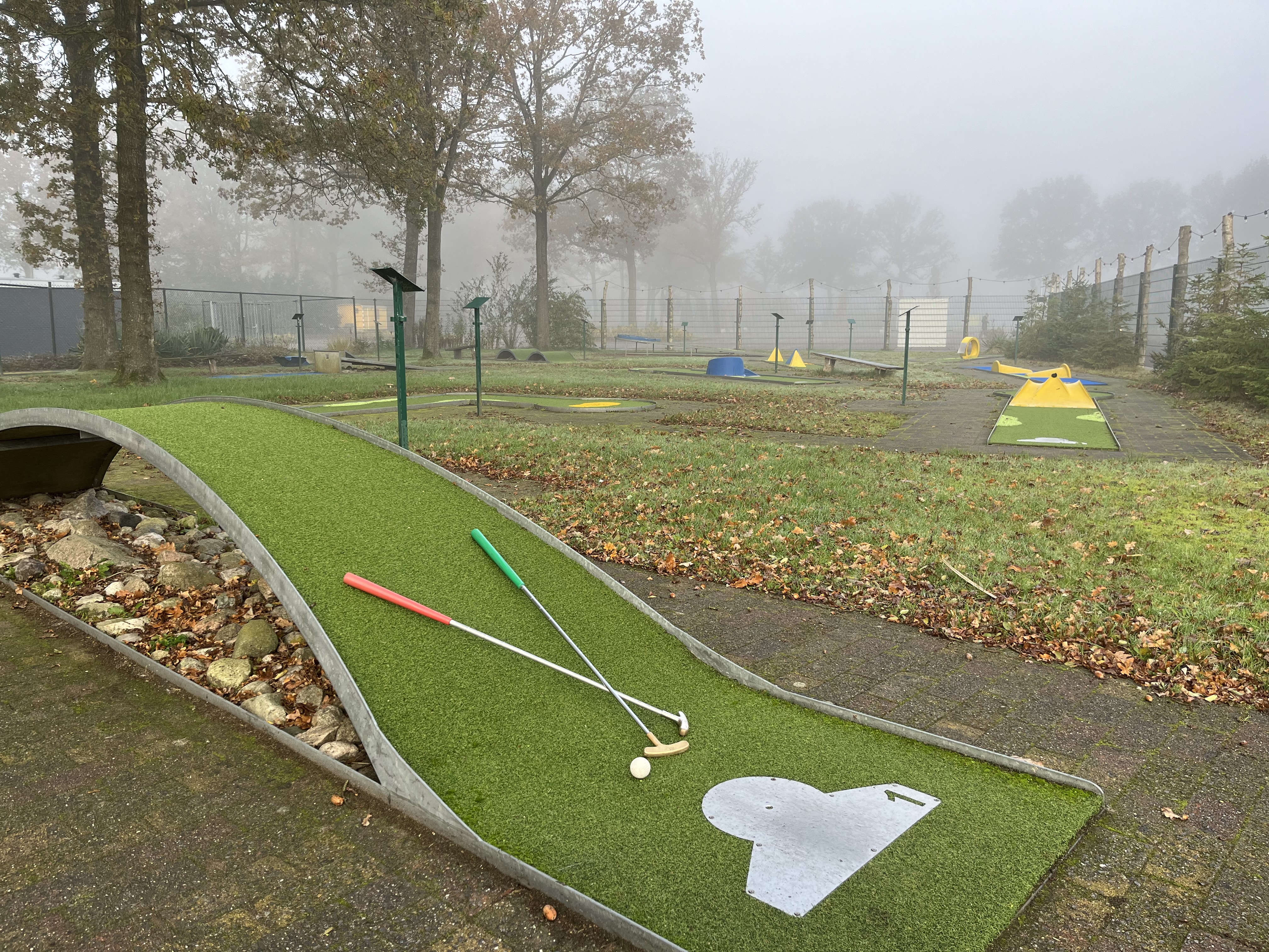 Midgetgolfbaan van recreatiecentrum Dúndelle