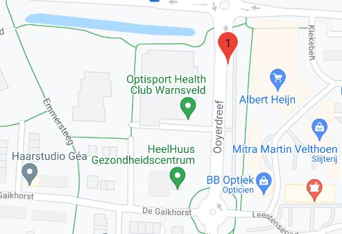 Google Maps Sportcentrum De Kei in Warnsveld