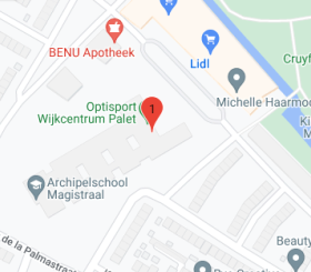 Google maps Optisport Palet Middelburg
