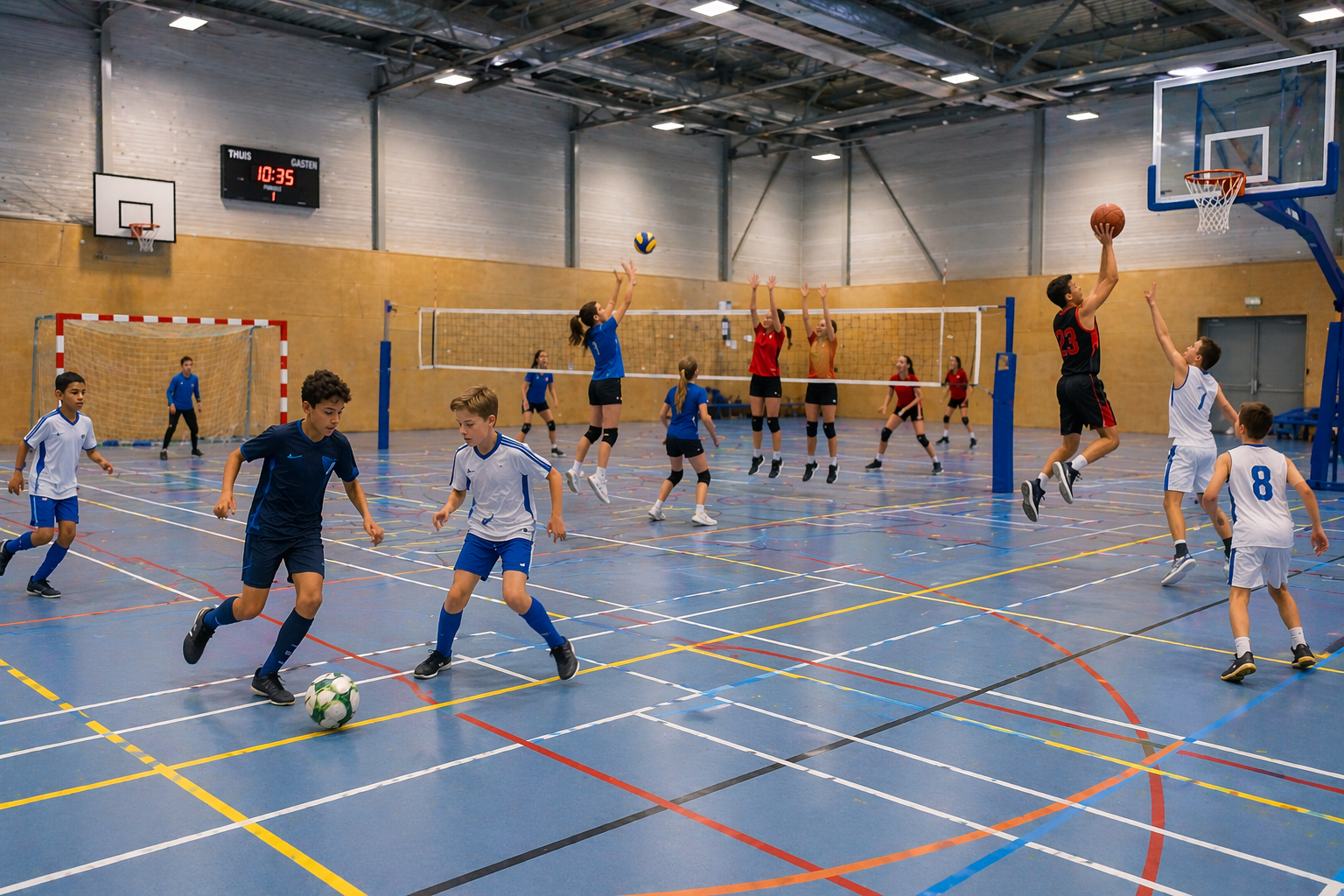 Sporthal Tiel huren in het weekend