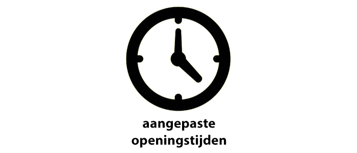 aanpaste openingstijden feestdagen
