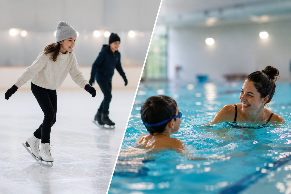 gratis schaatsen en zwemmen