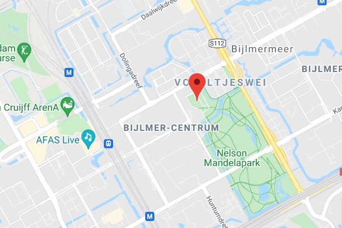 Google Maps Zwembad Bijlmer in Amsterdam Zuid-Oost