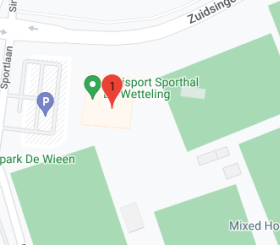 Google maps Optisport sporthal De Wetteling