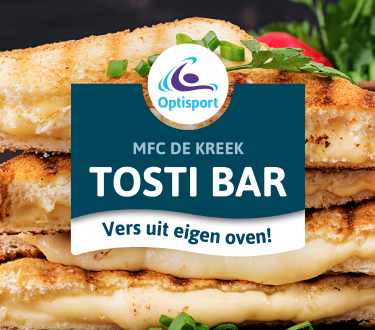 Nieuw bij MFC De Kreek, de tosti bar!